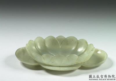 图片[2]-Jade washer in the shape of a lotus blossom, Qing dynasty(1644-1911)-China Archive